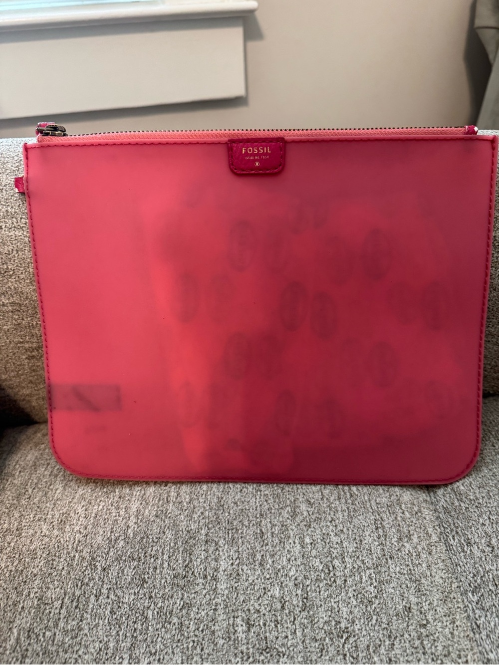 Fossil Pink Translucent Pouch